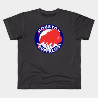 Retro Houston Buffalos Baseball Kids T-Shirt